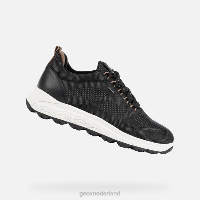 Geox spherica 4x4 abx vrouw 282Z49 zwart/donkerbeige