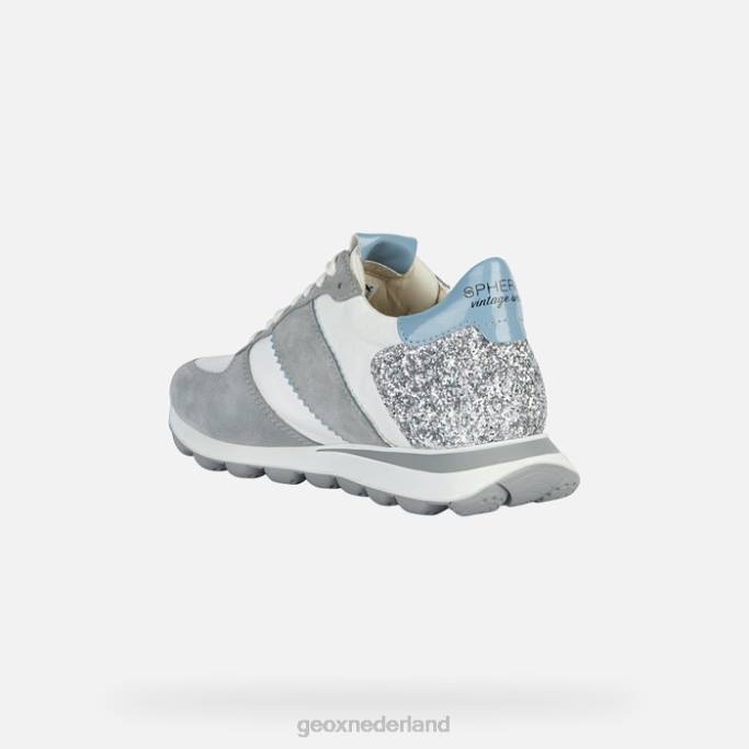 Geox spherica vseries vrouw 282Z1657 lichtgrijs/wit