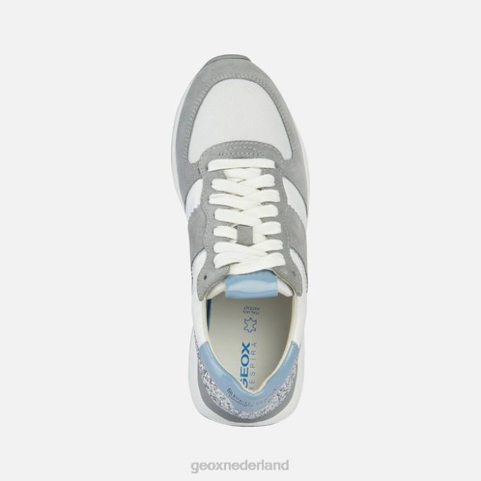 Geox spherica vseries vrouw 282Z1657 lichtgrijs/wit