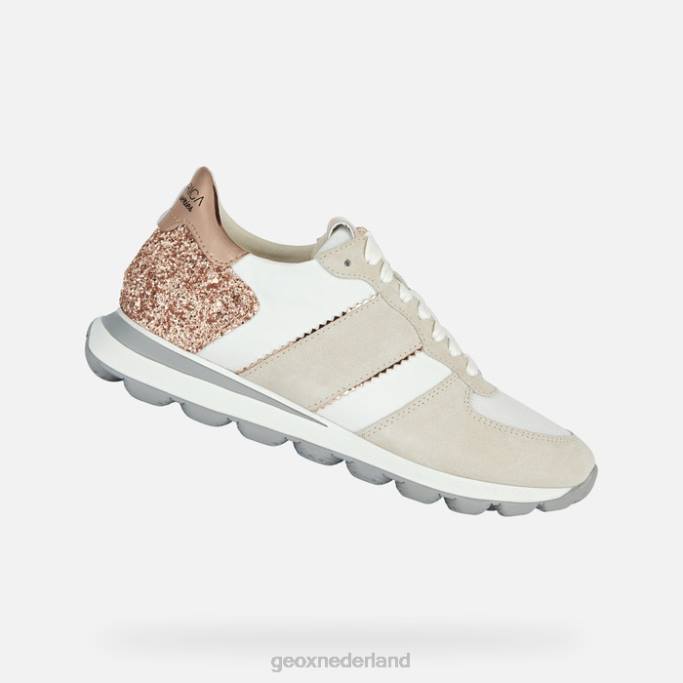Geox spherica vseries vrouw 282Z1658 gebroken wit/roségoud
