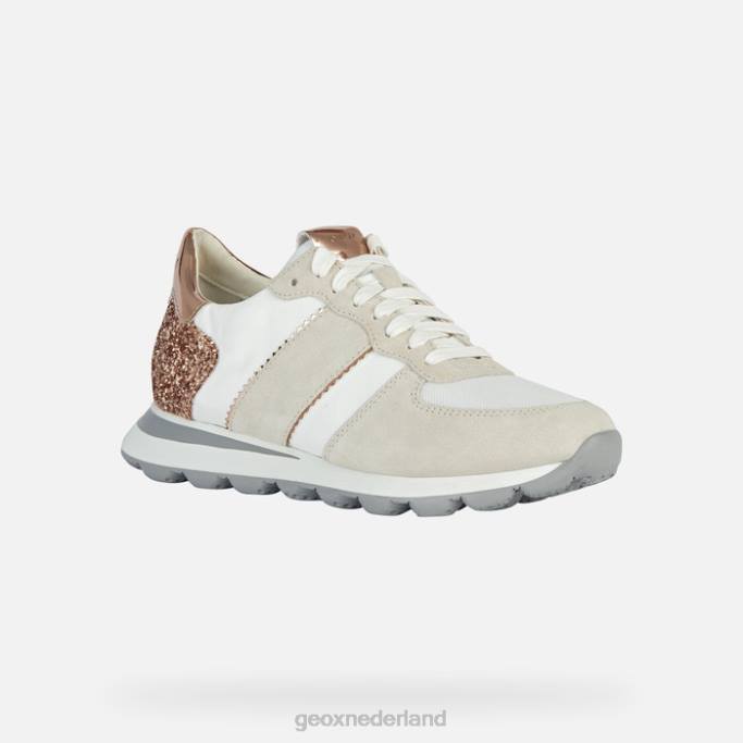 Geox spherica vseries vrouw 282Z1658 gebroken wit/roségoud