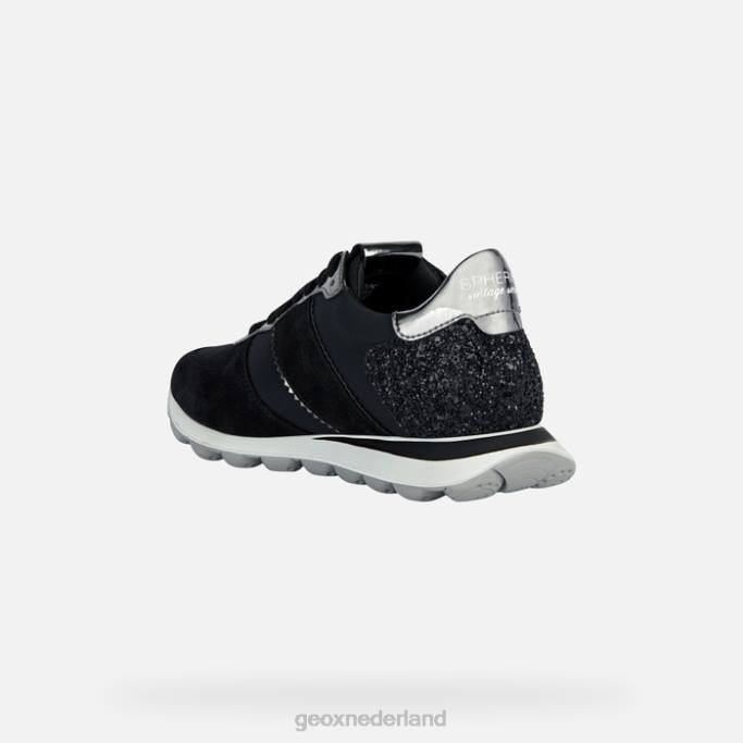 Geox spherica vseries vrouw 282Z1659 zwart/pistool